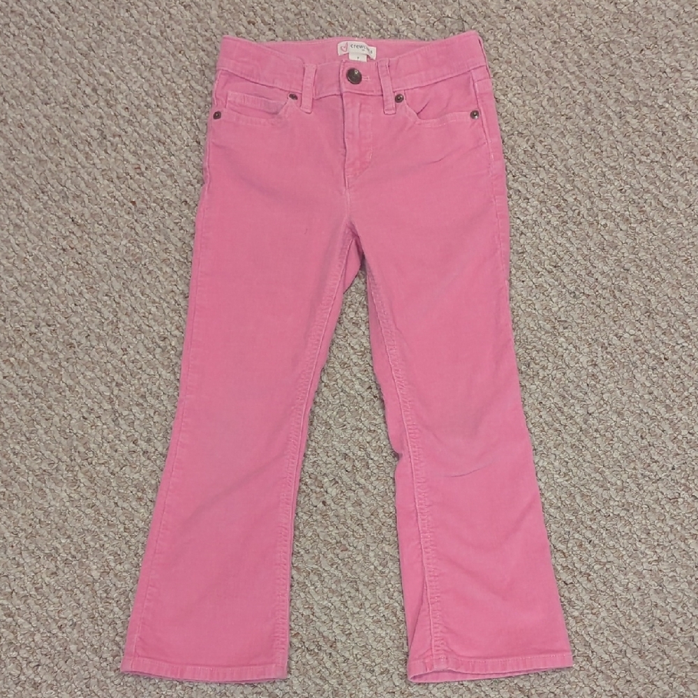 J. Crew Crewcuts Girls' Size 7 Corduroy Flare Pants - Bubblegum Pink